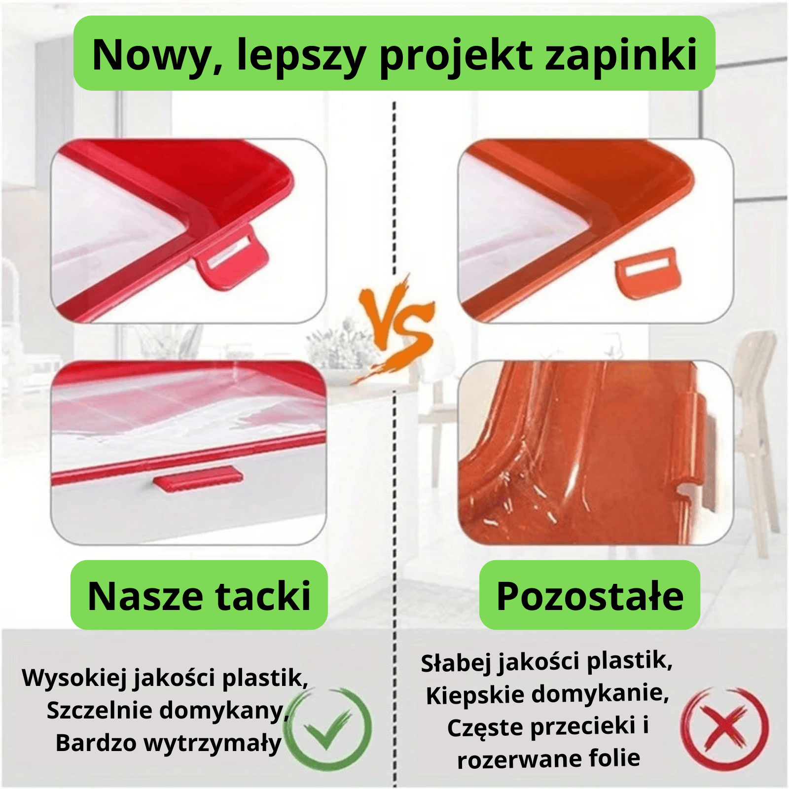 Wydłużająca świeżość produktów - Tacka SmartSeal